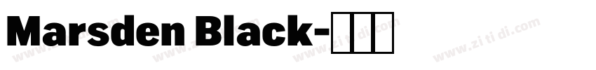 Marsden Black字体转换 Marsden Black字体转换